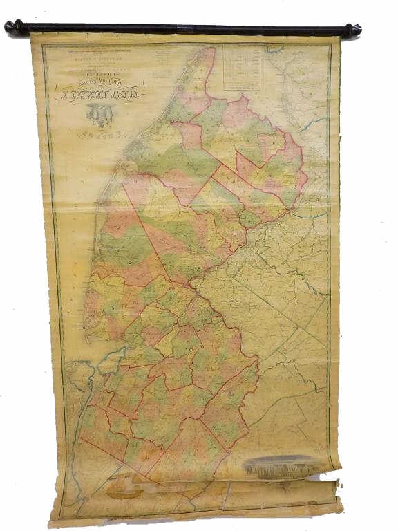 1850 ROBERT HORNER MAP OF NEW JERSEY & ADJOINING (1 of 5)