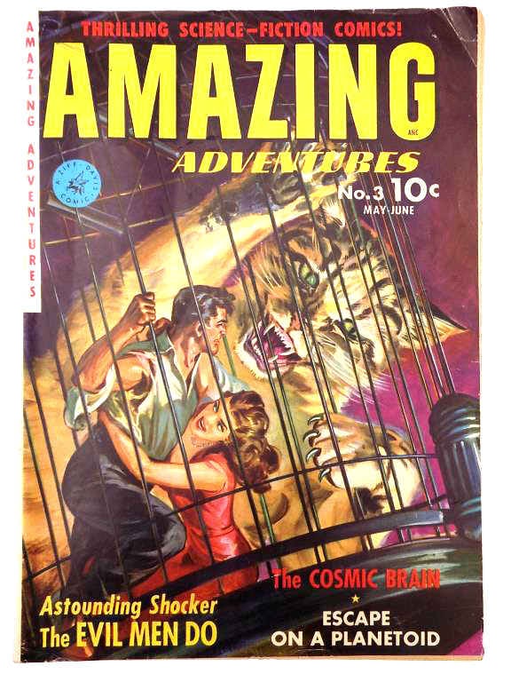 RARE AMAZING ADVENTURES No 3 SCI FI COMIC BOOK (1 of 4)