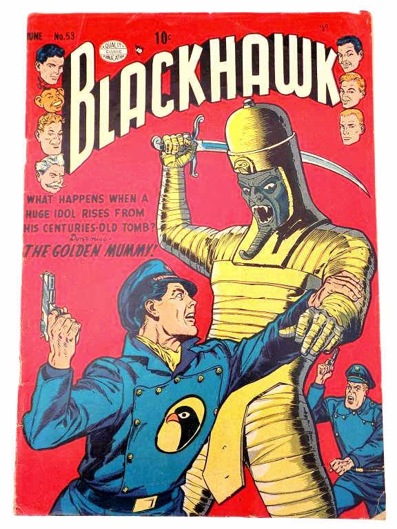 RARE BLACK HAWK No 53 GOLDEN AGE COMIC BOOK (1 of 3)