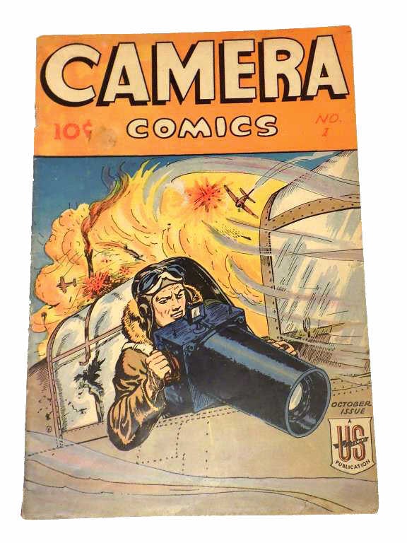 GOLDEN AGE CAMERA COMICS No 1 WAR PILOT COMIC BOOK (1 of 7)