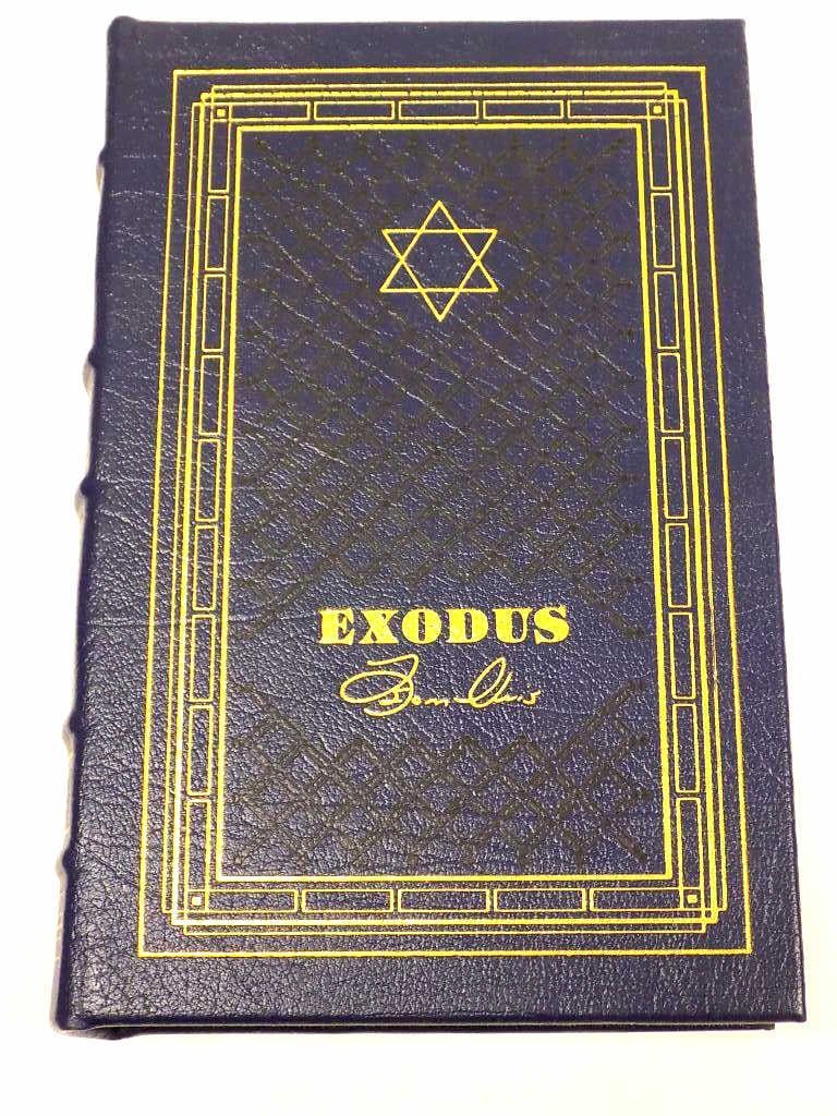 EASTON PRESS EXODUS LEON URIS SIGNED BOOK (1 of 3)