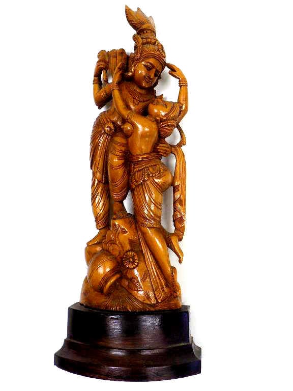 HINDU LORD RAMA GODDESS SITA VISHNU CARVED STATUE (1 of 4)