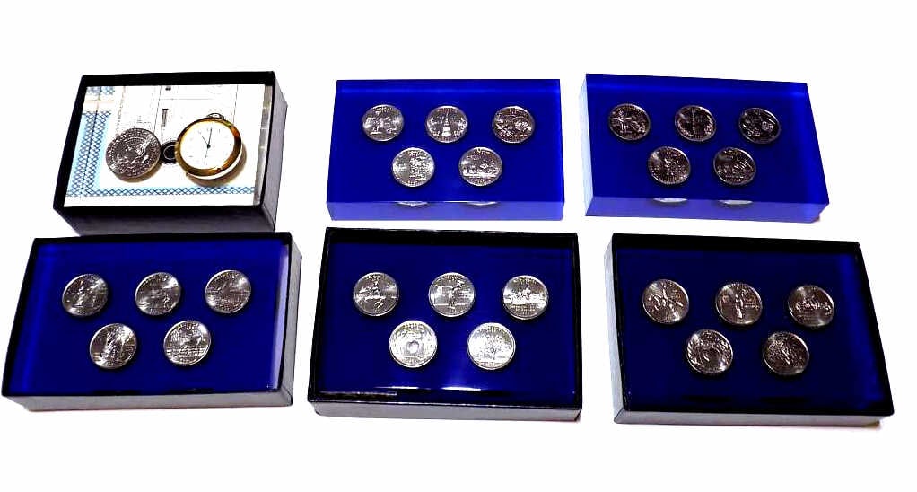 UNITED STATES MINT STATE QUARTERS PAPERWEIGHT SETS (1 of 4)