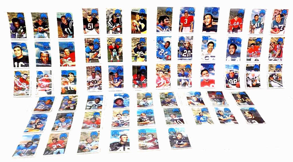 1970 KELLOGG'S HOLOGRAPHIC FOOTBALL CARDS FULL SET (1 of 4)