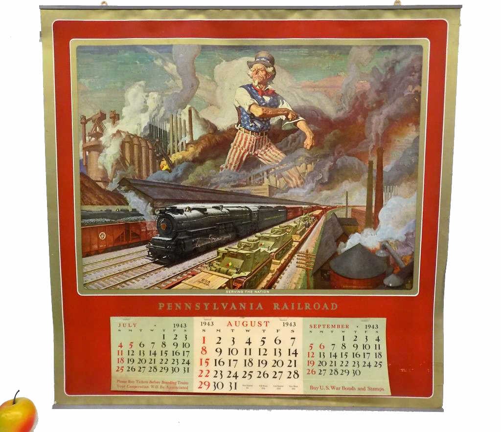 DEAN CORNWELL PENNSYLVANIA RAILROAD CALENDAR (1 of 5)