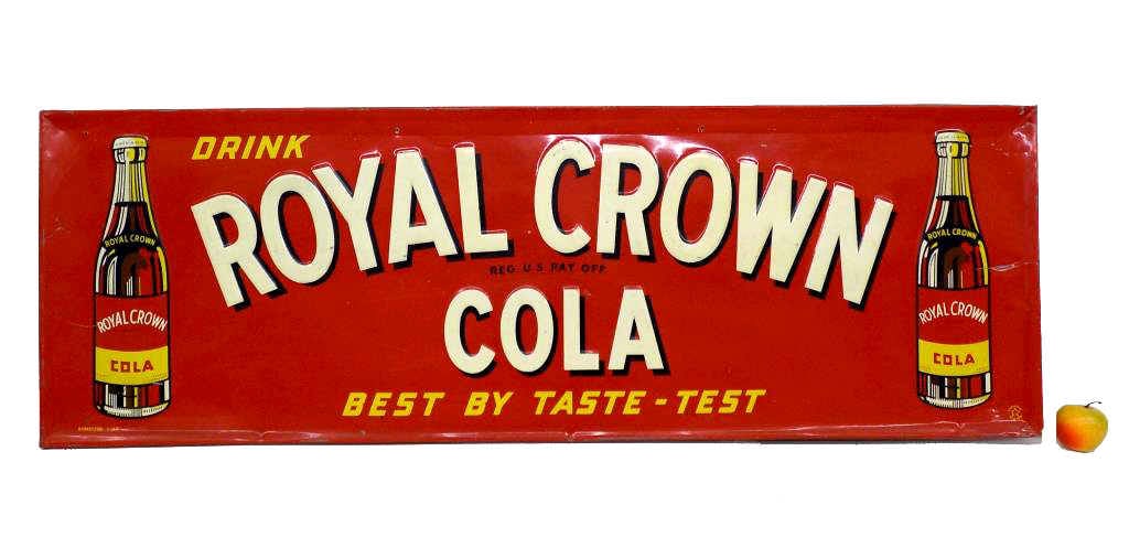 Drink Royal Crown Cola Sign Metal 18