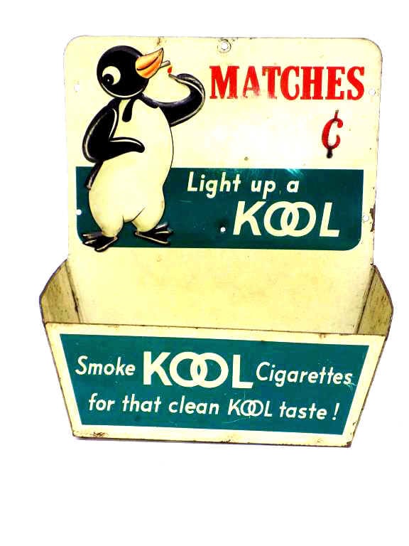 1950'S KOOL CIGARETTES STORE DISPLAY MATCH HOLDER (1 of 4)