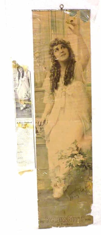 POMPEIAN BEAUTY MARY PICKFORD ADVERTISING PANEL (1 of 4)