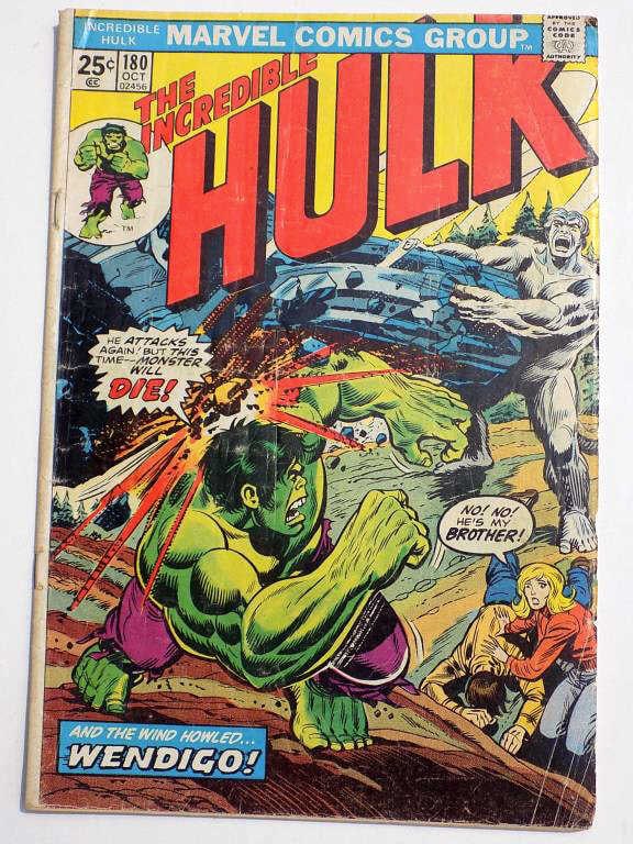 INCREDIBLE HULK No. 180 COMIC BOOK 1ST WOLVERINE (1 of 7)