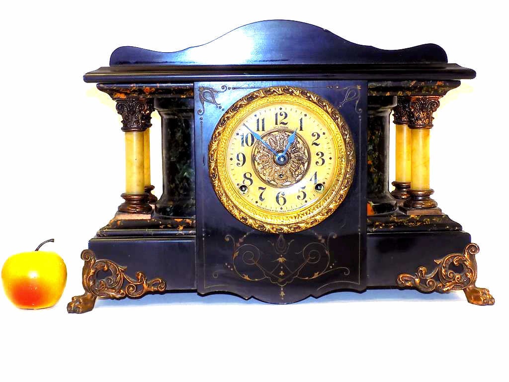 SETH THOMAS CORINTHIAN COLUMN MANTEL CLOCK (1 of 4)