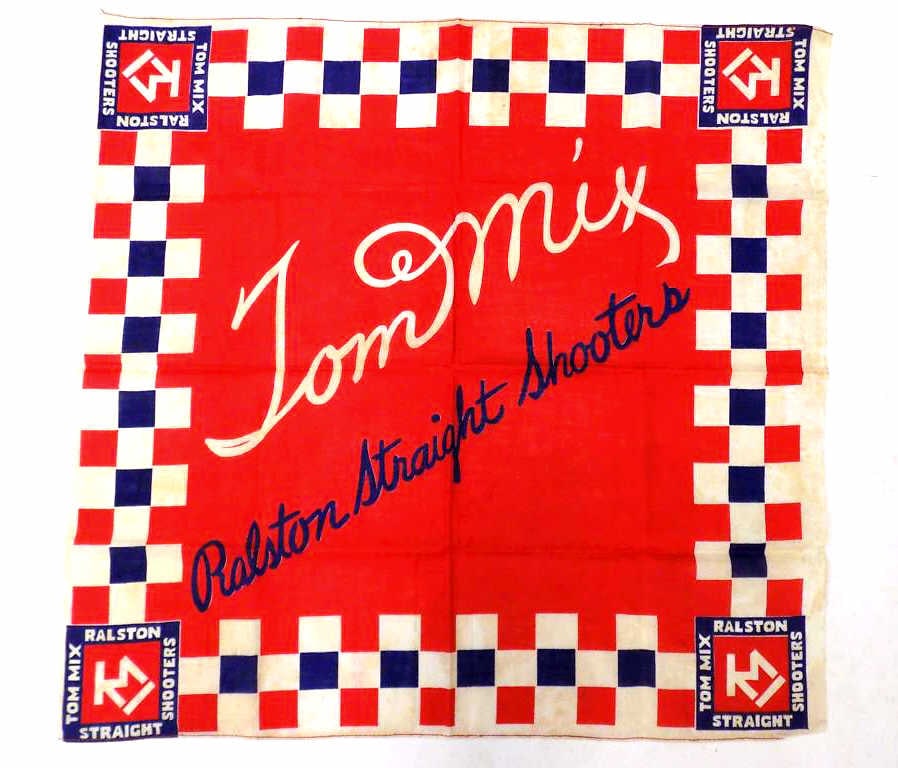 1950'S TOM MIX COWBOY COLLECTIBLE BANDANA (1 of 2)