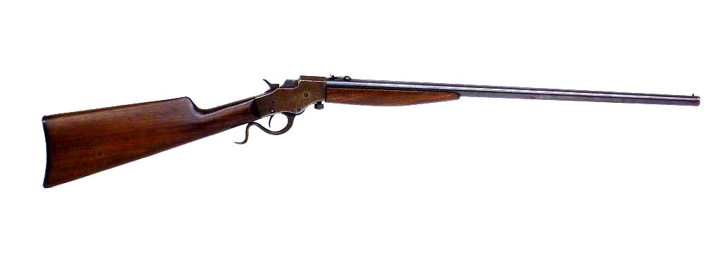 J. STEVENS FAVORITE MODEL 1915 .22 CALIBER RIFLE: J. Stevens Favorite Model 1915 .22 Caliber Rifle. Circa 1915 with Dropping Block Action. Semi Octagonal Round Barrel with Old Western Style Scrolled Lever. Original Finish. Working Order. Ref 8 NICS C