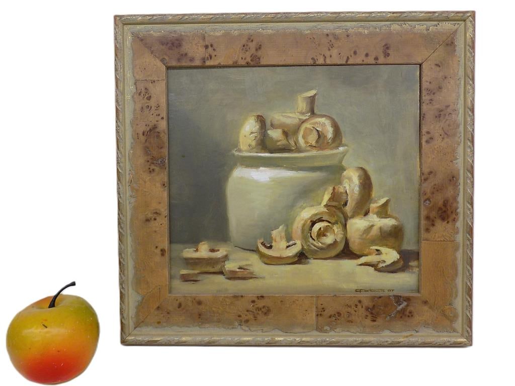 CAROL FORTUNATO - MUSHROOMS STILL LIFE PAINTING (1 of 4)