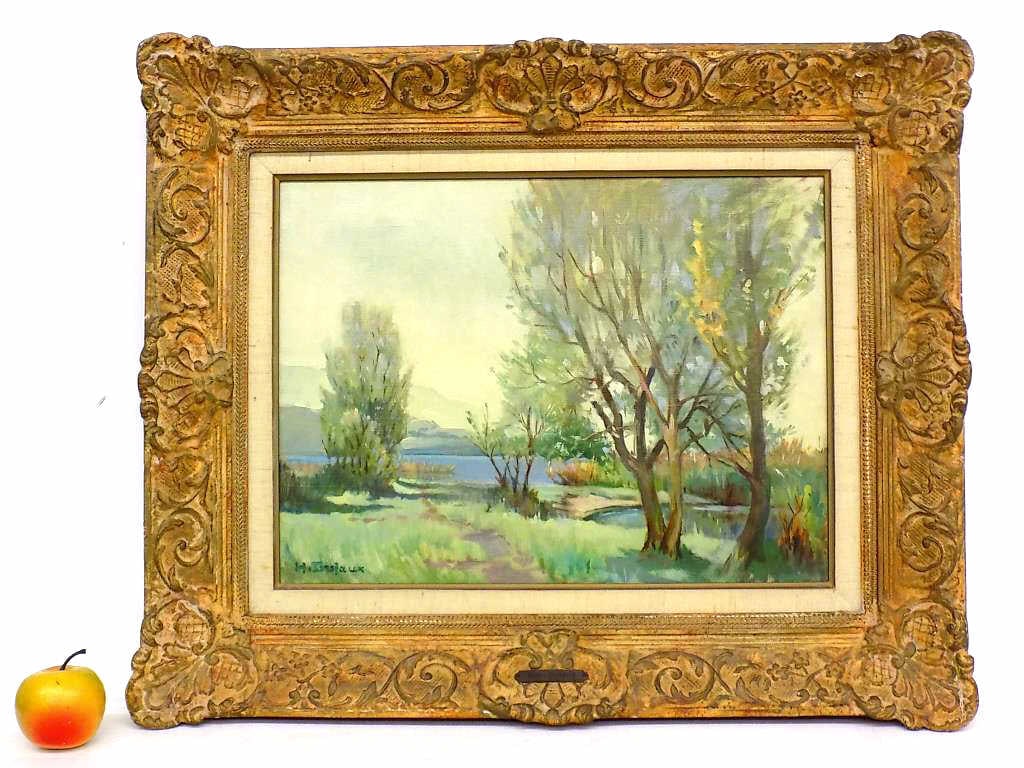 HENRI DUFAUX - FRENCH LANDSCAPE PAINTING (1 of 2)