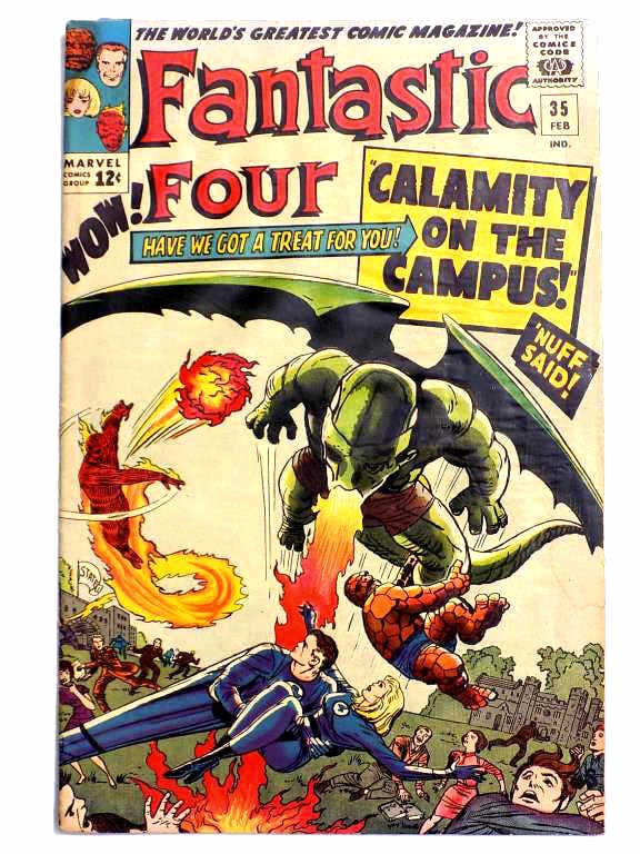 FANTASTIC FOUR No. 35 COMIC BOOK 1ST DRAGON MAN (1 of 5)