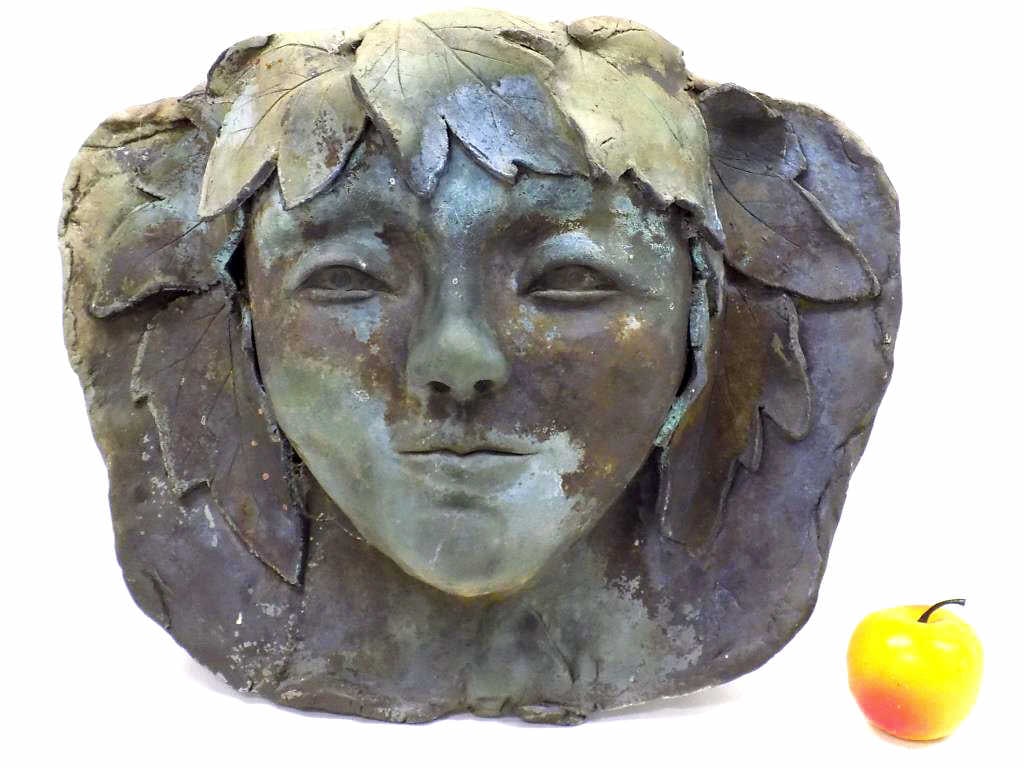 MYTHOLOGICAL GREEN MAN SCULPTURE (1 of 3)