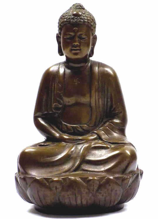 CHINESE BRONZE BUDDHA STATUE (1 of 6)