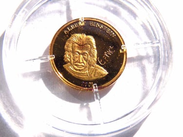 AMERICAN MINT ALBERT EINSTEIN 585 GOLD COIN