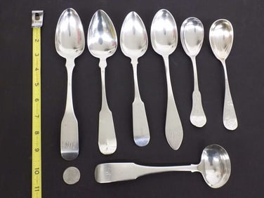 ASSORTED COIN SILVER SPOON COLLECTION