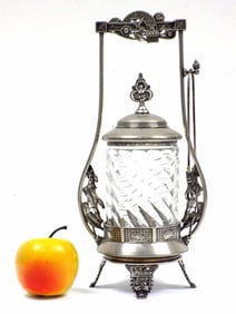 VICTORIAN AESTHETIC SILVERPLATE PICKLE CASTOR