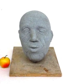 MINNA HARKAVY - WPA ARTIST MALE HEAD SCULPTURE