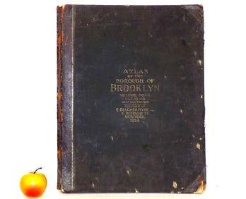 1924 BELCHER HYDE ATLAS OF BROOKLYN NEW YORK VOL 4