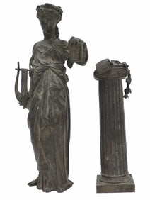 MATHURIN MOREAU - 19TH CENTURY MUSE BRONZE