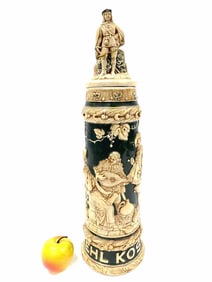 HUGE MATTHIAS GIRMSCHEID DRINKING SCENE STEIN