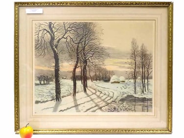 FRANCIS ROTH - VIBRANT WINTER LANDSCAPE LITHO