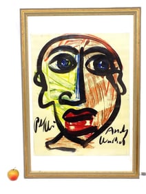 PETER KEIL - BIG ANDY WARHOL HOMMAGE PAINTING