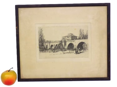 HERMANN ARMOUR WEBSTER BRIDGE ARTIST PROOF ETCHING