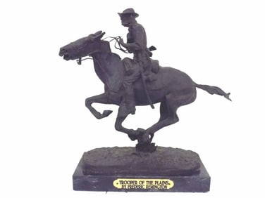 FREDERIC REMINGTON - TROOPER OF THE PLAINS BRONZE
