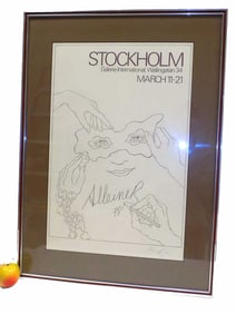 ALLAINER STOCKHOLM EXHIBITION POSTER ARTIST PROOF