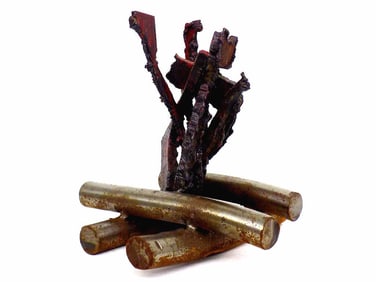 BARZAL MIDCENTURY ABSTRACT METAL FIGURAL SCULPTURE