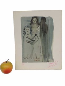 SALVADORE DALI - PURGATORY 16 SIGNED WOODBLOCK