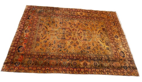 EXQUISITE KIRMAN ROOM SIZE RUG 6'4 X 9'2 THICK PILE