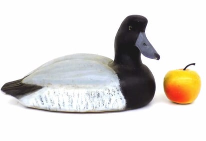 JERRY C. PREMUTO - FOLK ART CARVED DUCK DECOY