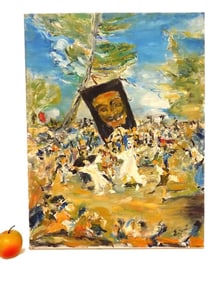 MANNER OF GOYA ABSTRACT PAINTING