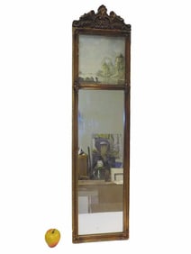 FANCY VICTORIAN GILT TRUMEAUX MIRROR