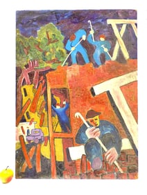 WPA STYLE EXPRESSIONIST PAINTING