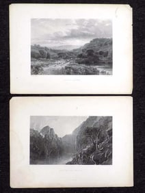 1800'S LANDSCAPE ENGRAVINGS COLE JASPER CROPSEY