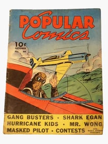 GOLDEN AGE POPULAR COMICS 44 WAR PLANES COMIC BOOK