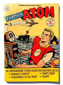 GOLDEN AGE CAPTAIN ATOM No 5 COMIC BOOK