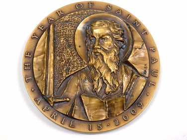 YEAR OF SAINT PAUL BRONZE MEDALLION