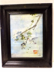 GEORGE GAT GEE - DOVES NATURE PAINTING