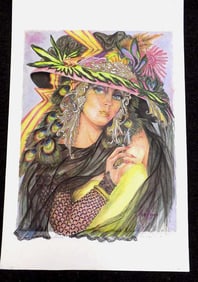 MARAZZEO - BEAUTIFUL MODEL MIXED MEDIA