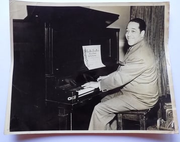 RARE CECIL LAYNE JAZZ LEGEND DUKE ELLINGTON PHOTOGRAPH