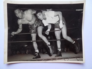 CECIL LAYNE BOXING CHAMPION HENRY ARMSTRONG PHOTO