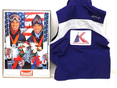 OLYMPIC SKIING MEDAL WINNER STEVE & PHIL MAHRE LOT