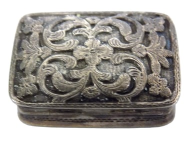 1840 NATHANIEL MILLS ENGLISH SILVER VINAIGRETTE